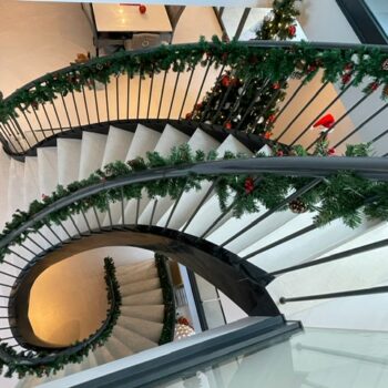 Curved Concrete Staircase