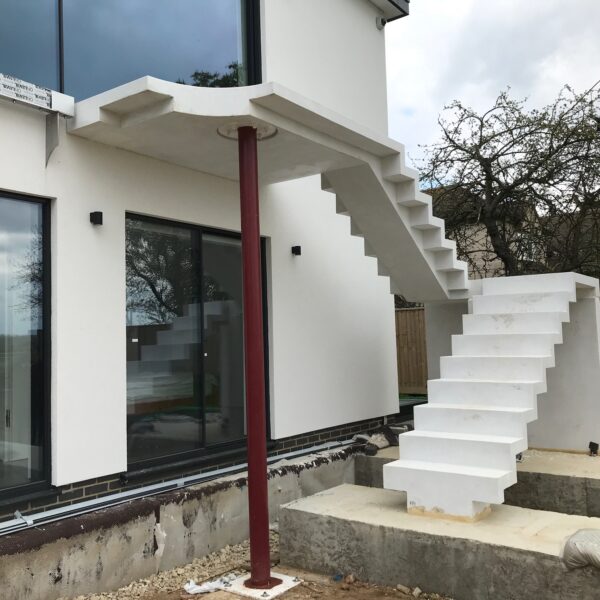 Saw Tooth Precast Concrete Staircases