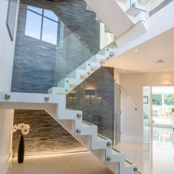 Zig Zag Sawtooth Precast Concrete Stairs